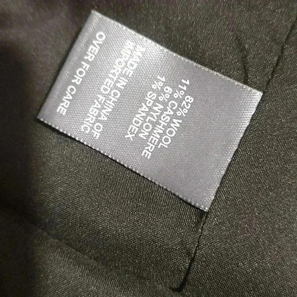 Bill Blass wool/cashmere hombre sleeveless mini shift dress - Picture 6 of 6